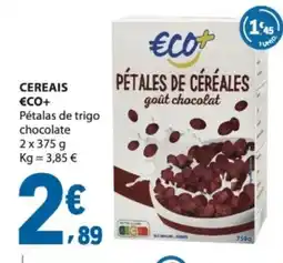 E.Leclerc Pétalas de trigo chocolate promoção