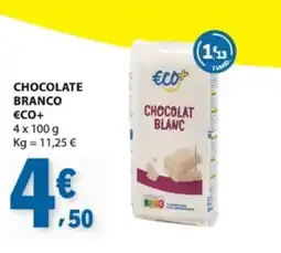 E.Leclerc Chocolate branco eco+ promoção