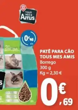 E.Leclerc Patê para cão tous mes amis borrego promoção