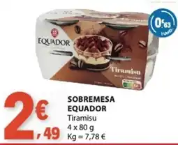 E.Leclerc sobremesa equador tiramisu promoção