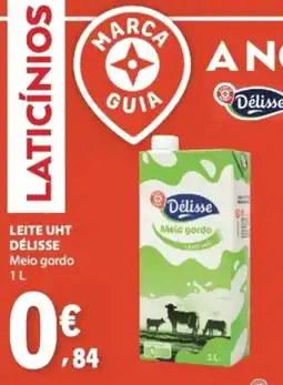 E.Leclerc Leite uht délisse meio gordo promoção