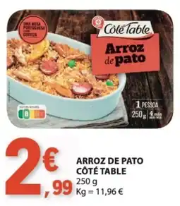 E.Leclerc Arroz de pato côte table promoção