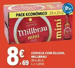E.Leclerc Cerveja com álcool millbrau mini promoção