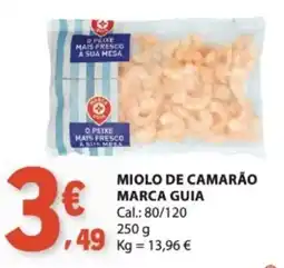 E.Leclerc miolo de camarão marca guia promoção
