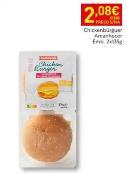 Recheio Chicken Burger Amanhecer promoção