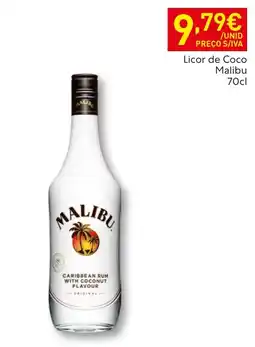 Recheio Licor de Coco Malibu promoção