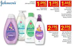 Recheio johnson's baby óleo corporal original/ aloe vera promoção