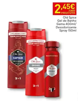 Recheio Old Spice gel de banho gama promoção