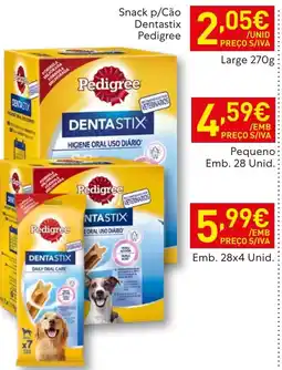 Recheio Snack p/Cão Dentastix Pedigree promoção
