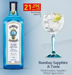 Recheio Gin Bombay sapphire promoção