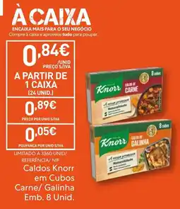 Recheio Caldos Knorr em Cubos Carne/Galinha promoção