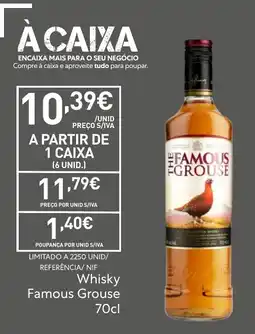 Recheio Whisky Famous Grouse promoção