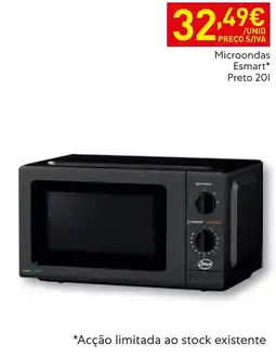 Recheio Microondas Esmart* Preto 20l promoção
