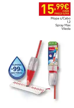 Recheio Mopa c/Cabo Spray Max Vileda promoção