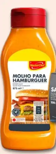 Recheio Molho hamburger masterchef promoção