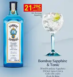 Recheio Bombay Sapphire & Tonic promoção