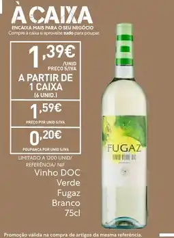 Recheio Vinho DOC Verde Fugaz Branco promoção