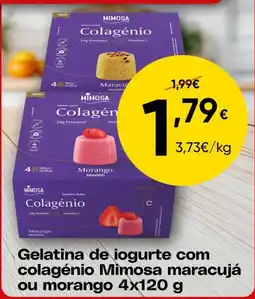 Froiz Gelatina de iogurte com colagénio Mimosa maracujá ou morango promoção