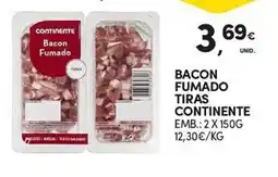 Continente Bacon Fumado Continente promoção