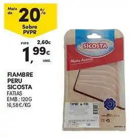 Continente Fiambre peru sicosta fatias promoção