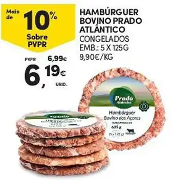 Continente Hambúrguer bovino prado atlântico promoção