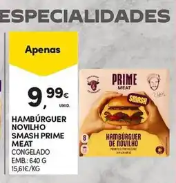 Continente Hambúrger de novilho smash prime meat promoção