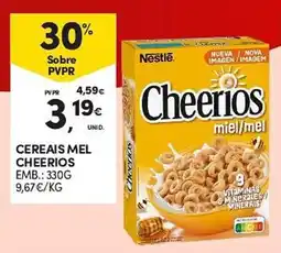 Continente Cereais mel cheerios promoção