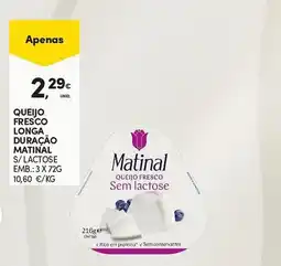 Continente Matinal queijo fresco sem lactose promoção