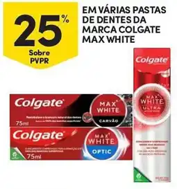 Continente Em várias pastas de dentes da marca colgate max white promoção