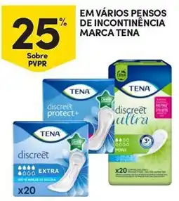 Continente Em vários pensos de incontinência marca tena promoção