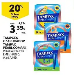 Continente tampax pearl compak promoção