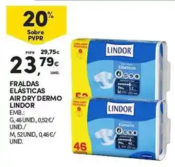 Continente Fraldas elásticas air dry dermo lindor promoção