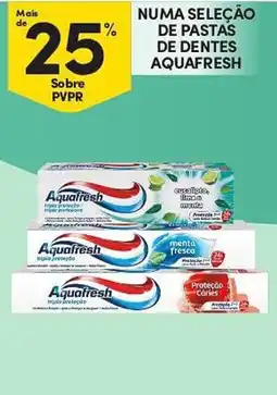 Continente Aquafresh triplo proteção promoção