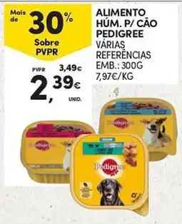 Continente alimento húm. p/ cão pedigree promoção