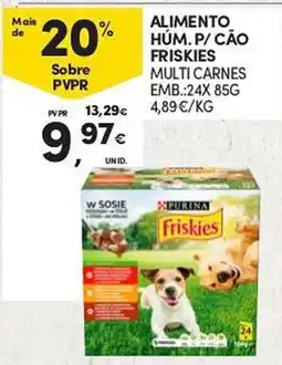 Continente Alimento húm. p/ cão friskies promoção
