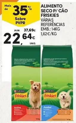 Continente alimento seco p/ cão friskies promoção