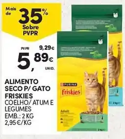 Continente Alimento seco p/ gato friskies promoção