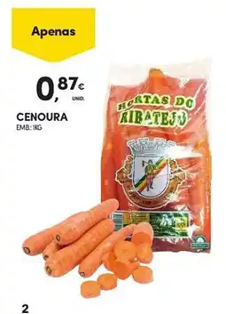 Continente Cenoura Hortas do Ribatejo promoção