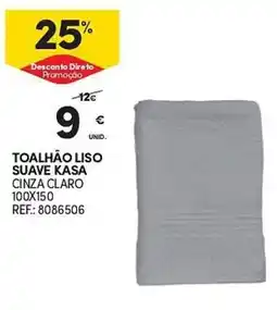 Continente toalhão liso suave kasa promoção