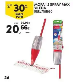 Continente mopa 1.2 spray max vileda promoção