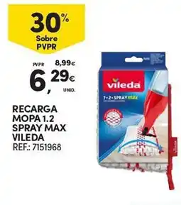 Continente Recarga mopa 1.2 spray max vileda promoção