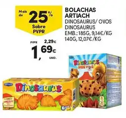Continente Bolachas artiach dinossauros/ovos dinossauros promoção