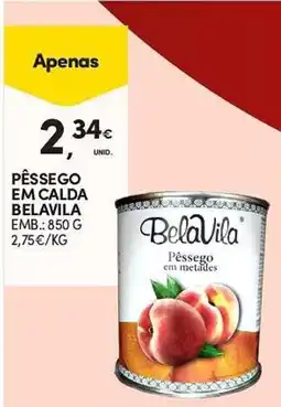 Continente Pêssego em calda belavila promoção