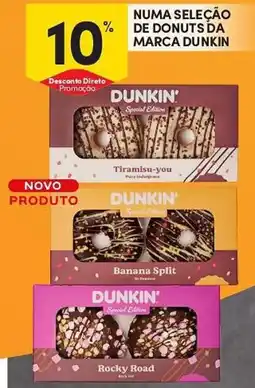 Continente Numa seleção de donuts da marca dunkin promoção