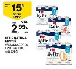 Continente Kefir natural Nestlé promoção