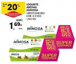 Continente Iogurte aroma mimosa vários sabores promoção