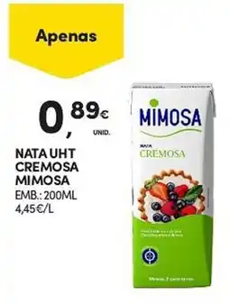 Continente nata uht cremosa mimosa promoção