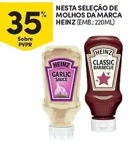 Continente Nesta seleção de molhos da marca heinz promoção