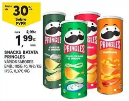 Continente Snacks batata pringles vários sabores promoção