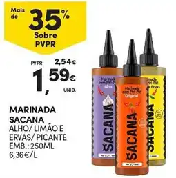 Continente marinada sacana alho/limão e ervas/picante promoção